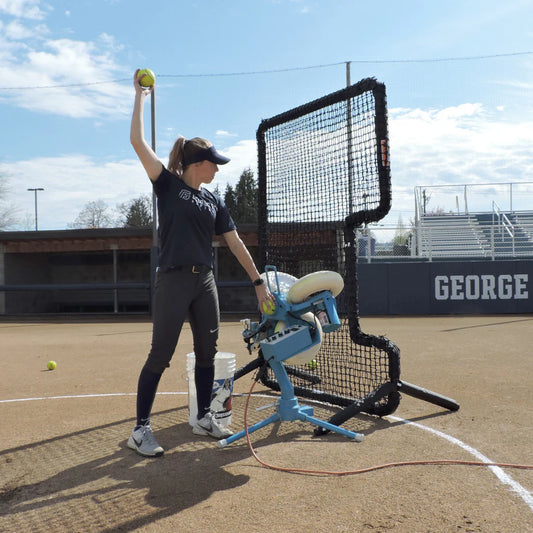 Softball Pitching Machine - Electric Multi-Wheel
